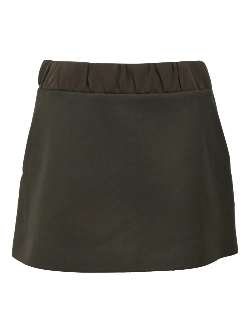 Pre-owned Neil Barrett Gartered-waist A-line Mini Skirt In Green