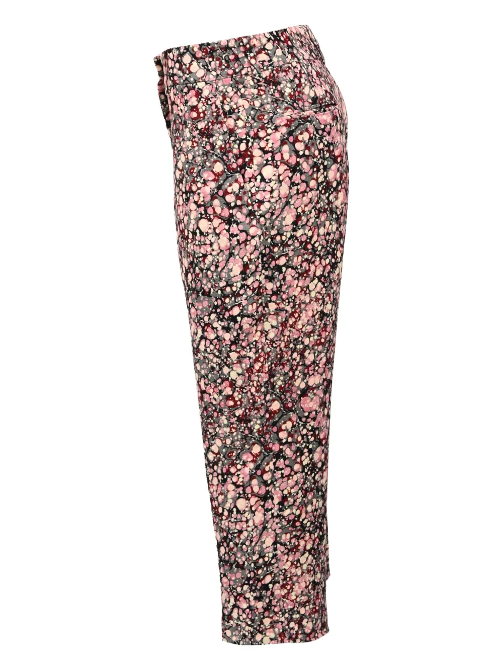 Pre-owned Victoria Beckham Printed Trousers In Black