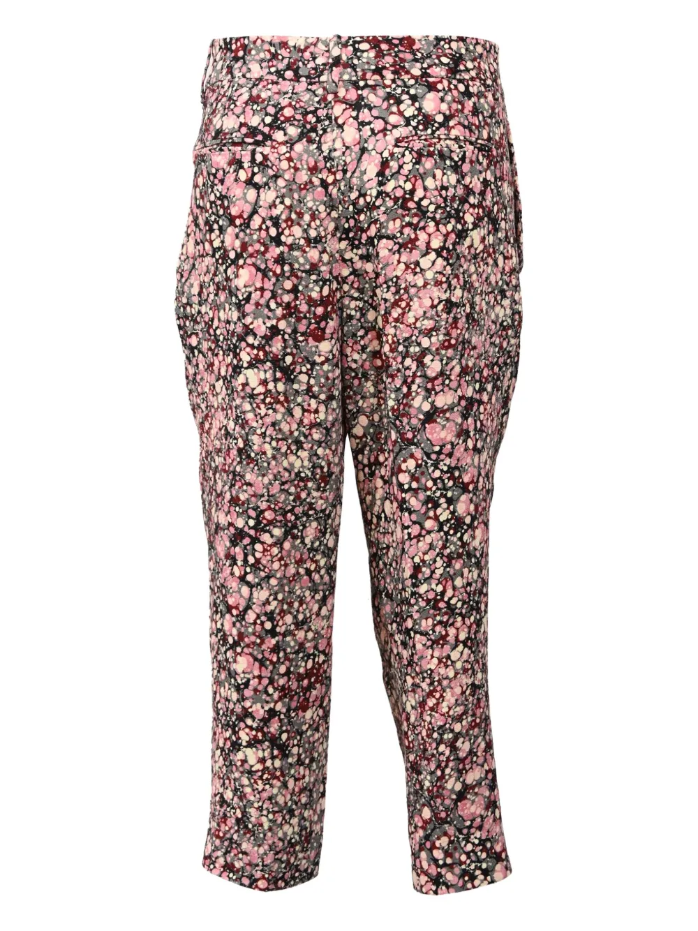 Pre-owned Victoria Beckham Printed Trousers In Black