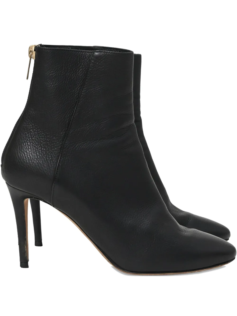 Pre-owned Jimmy Choo 80mm Pointed-toe Ankle Boots In Black