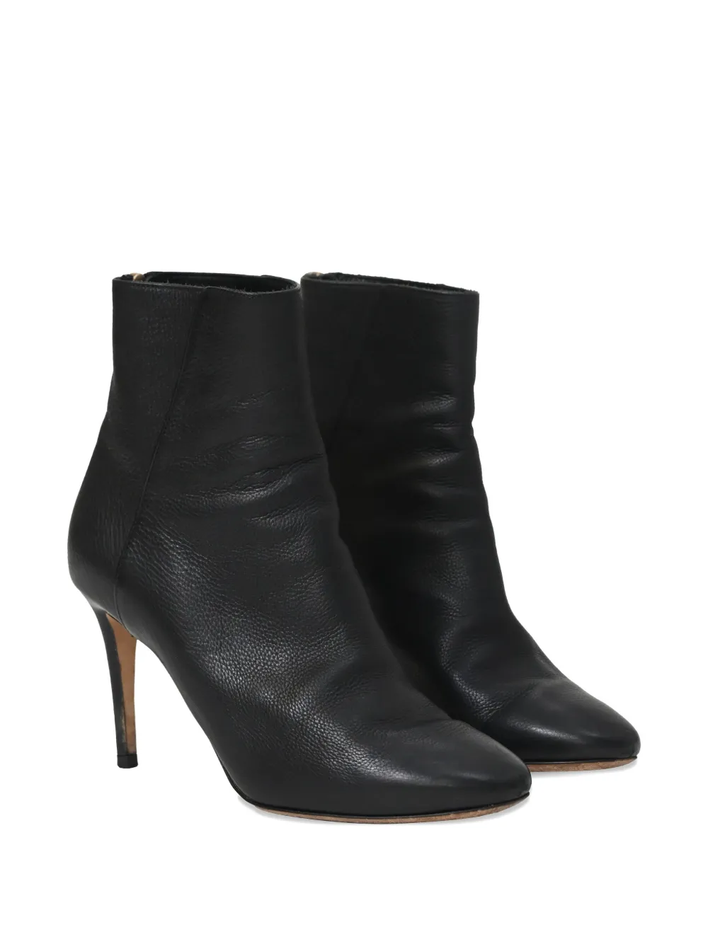 JIMMY CHOO Pre-owned 80mm Pointed-toe Ankle Boots In Black