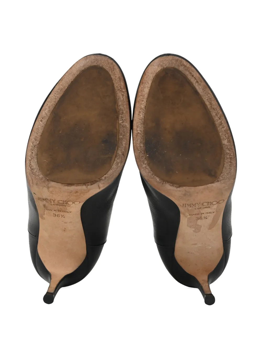 JIMMY CHOO Pre-owned 80mm Pointed-toe Ankle Boots In Black