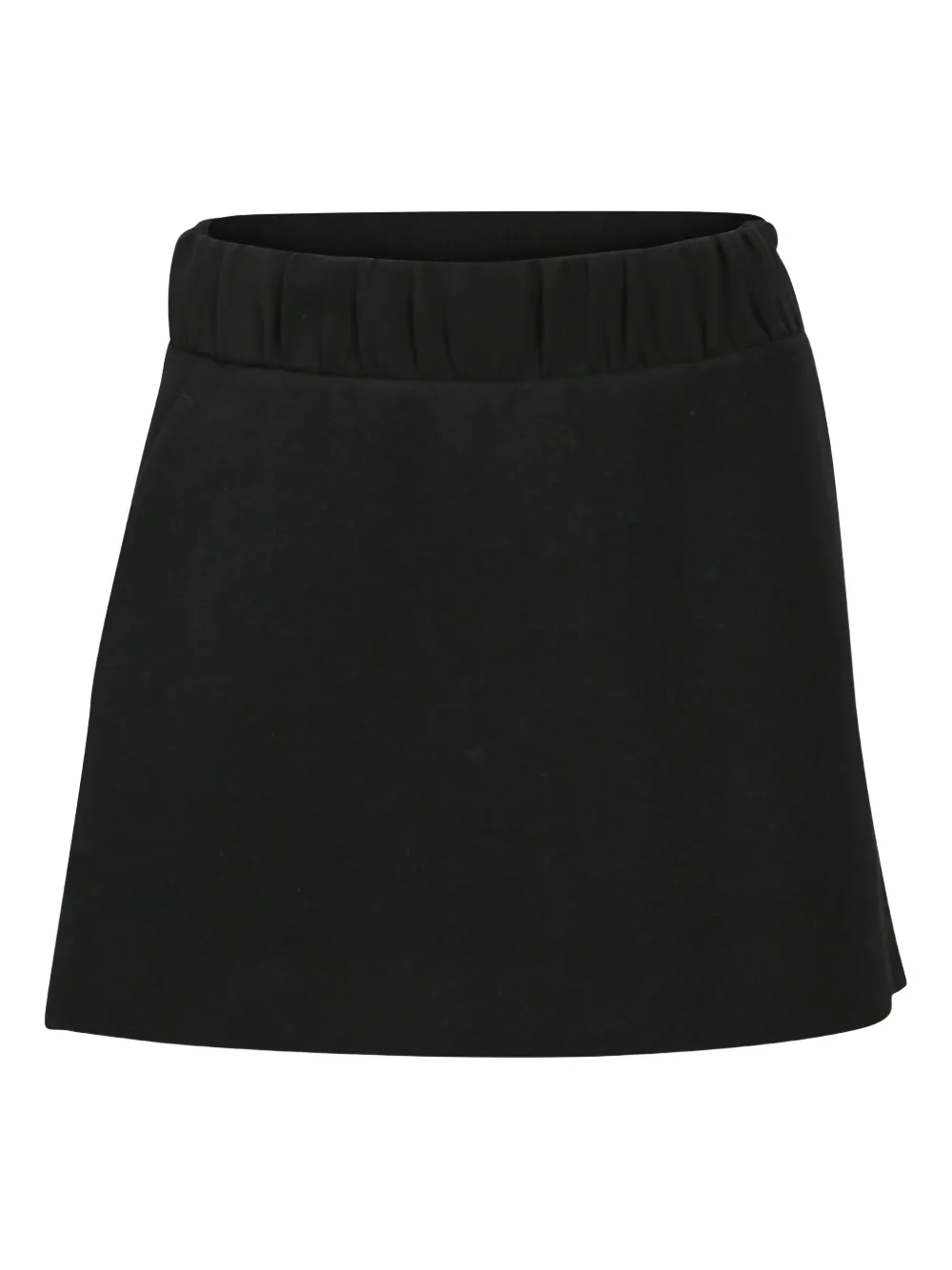 Pre-owned Neil Barrett Gartered Waist A-line Skirt In Black