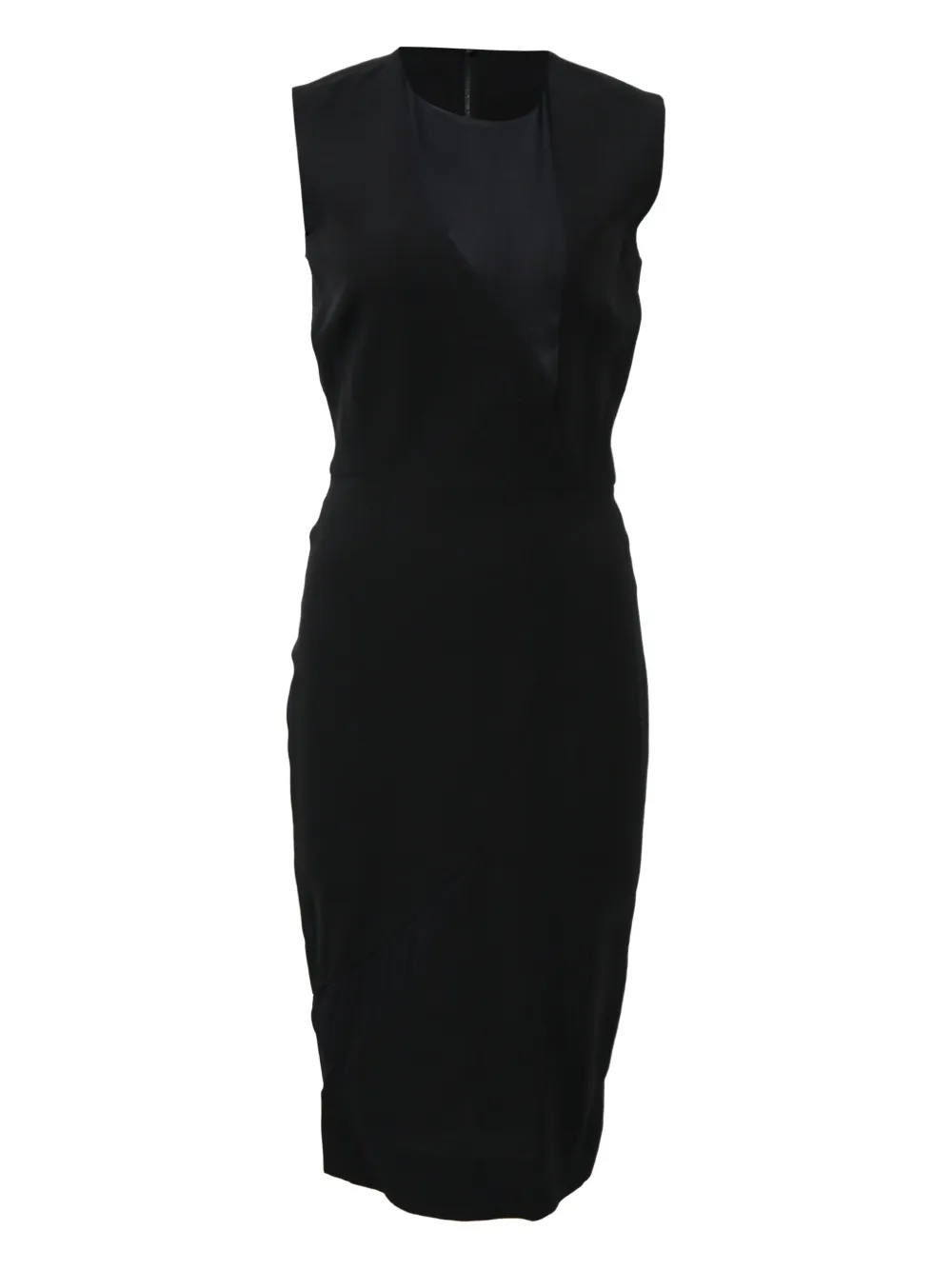 Victoria Beckham sleeveless mesh midi dress - ブラック Victoria Beckham sleeveless mesh midi dress - ブラック