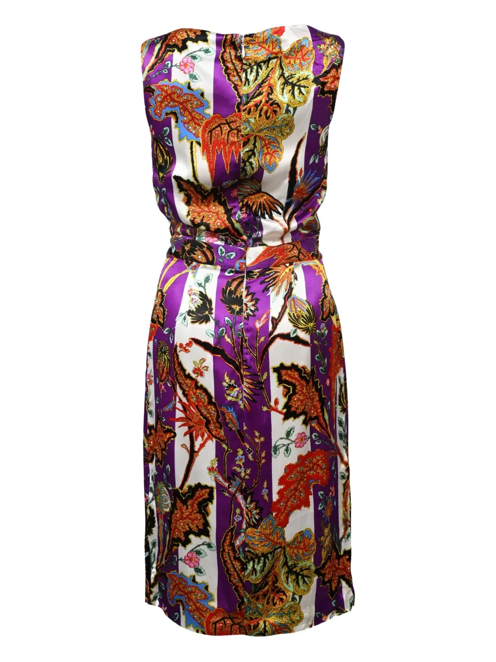 BALENCIAGA Pre-owned Printed Sleeveless Mini Dress In Purple