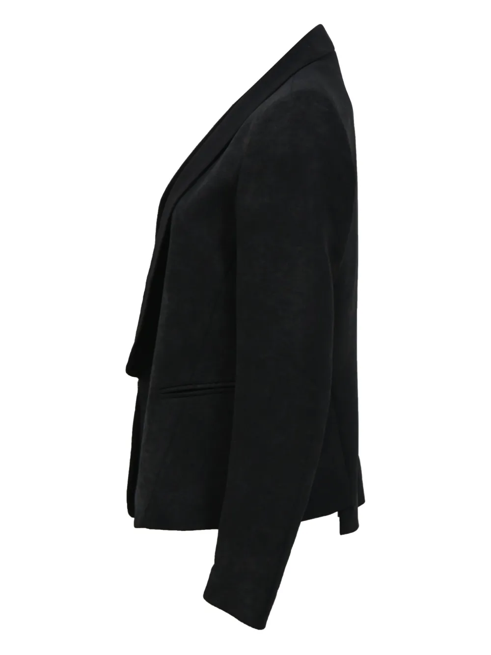 Pre-owned Sandro Shimmered Blazer Shorts Set In Black