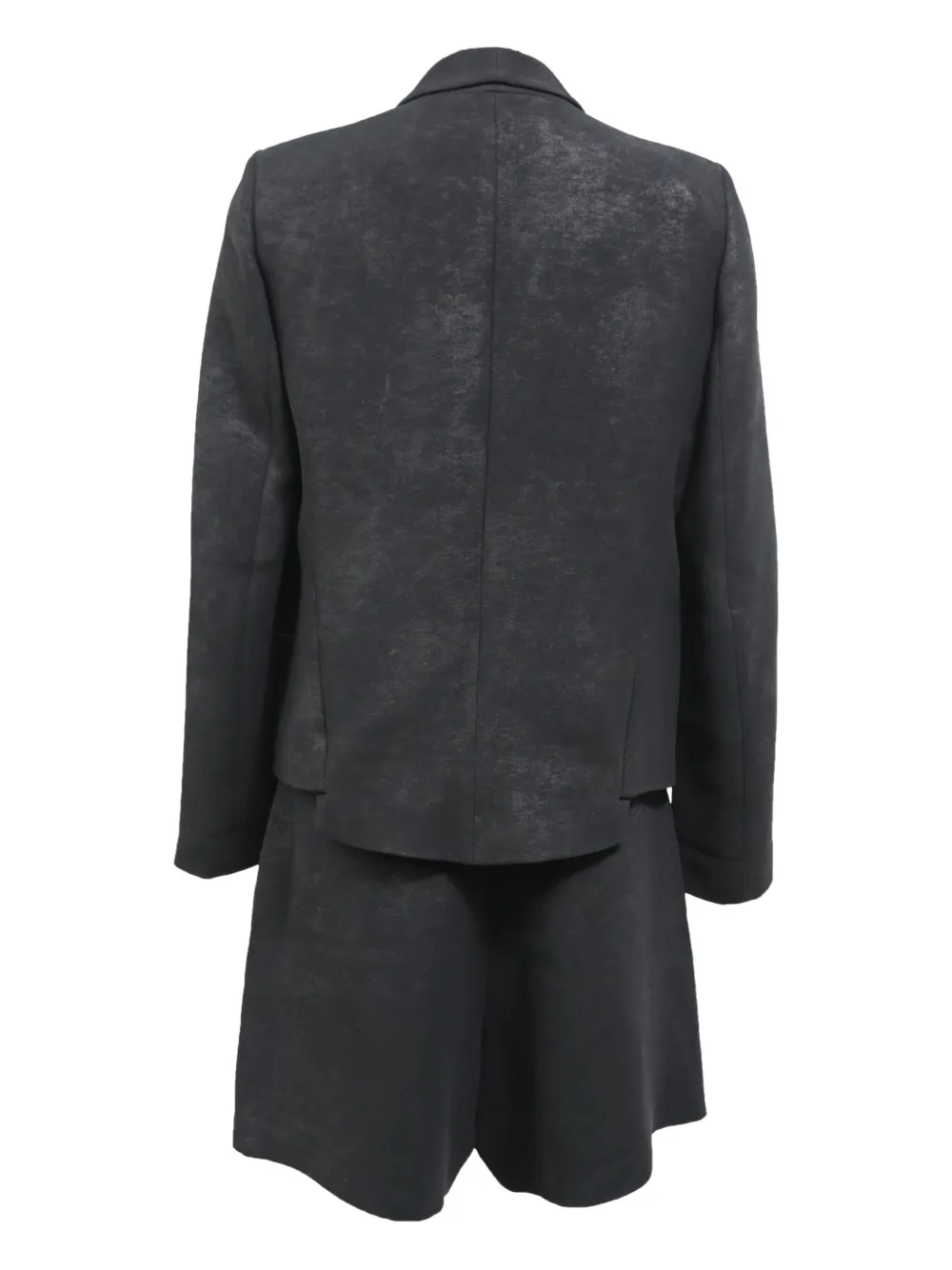 SANDRO Glanzende blazer en shorts - Zwart