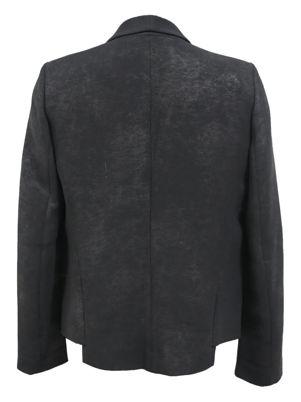 Pre-owned Sandro Shimmered Blazer Shorts Set In Black