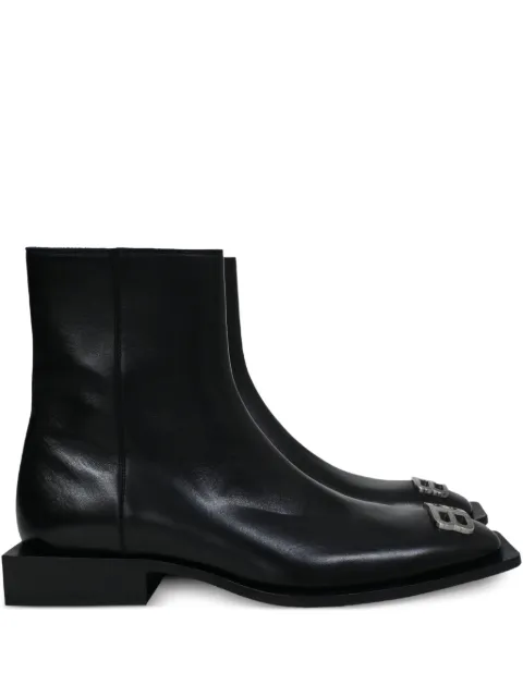 Balenciaga Pre-Owned flat rim zipped ankle boots