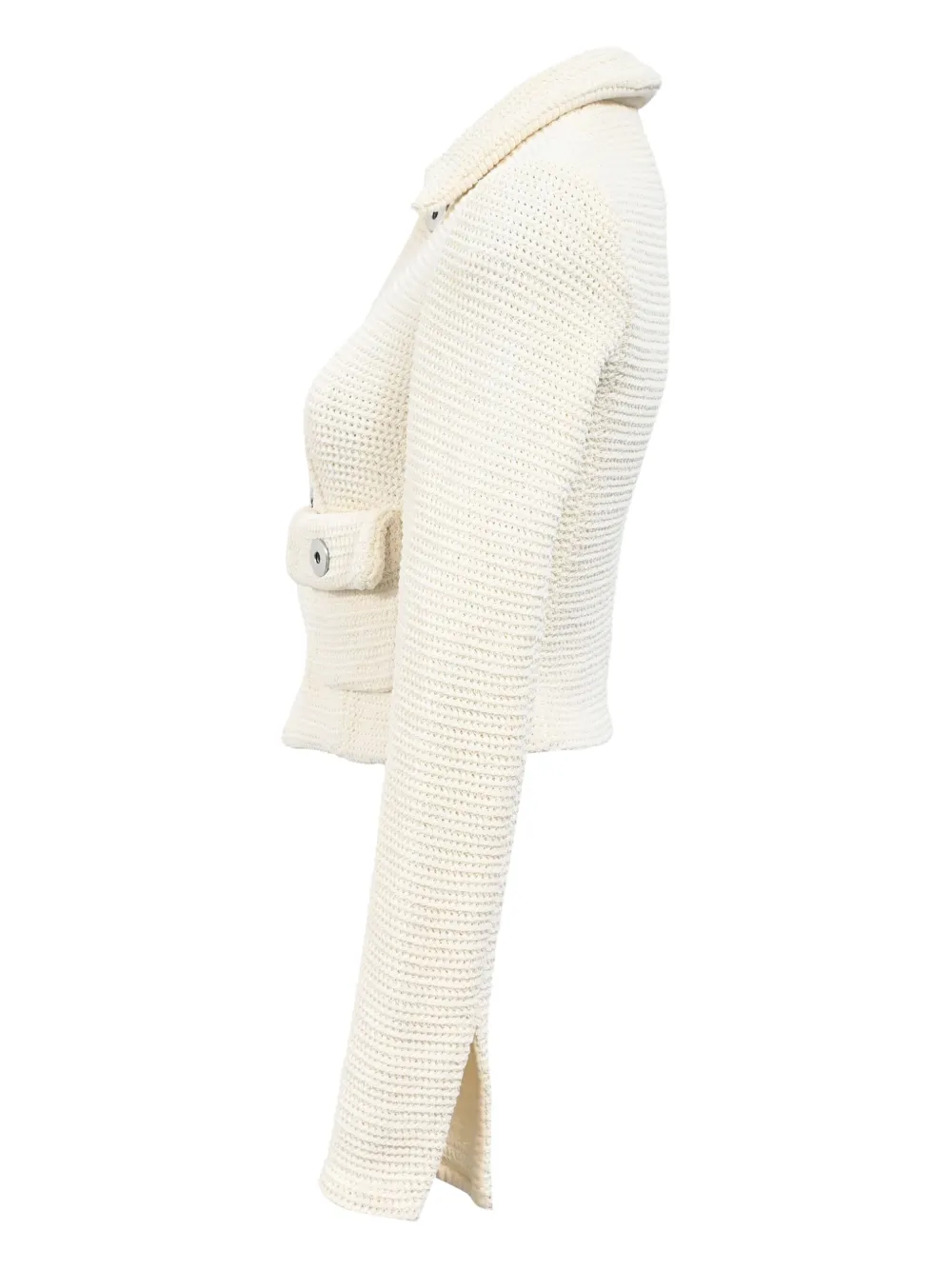 BOTTEGA VENETA Pre-owned Knitted Button-down Jacket In Neutral
