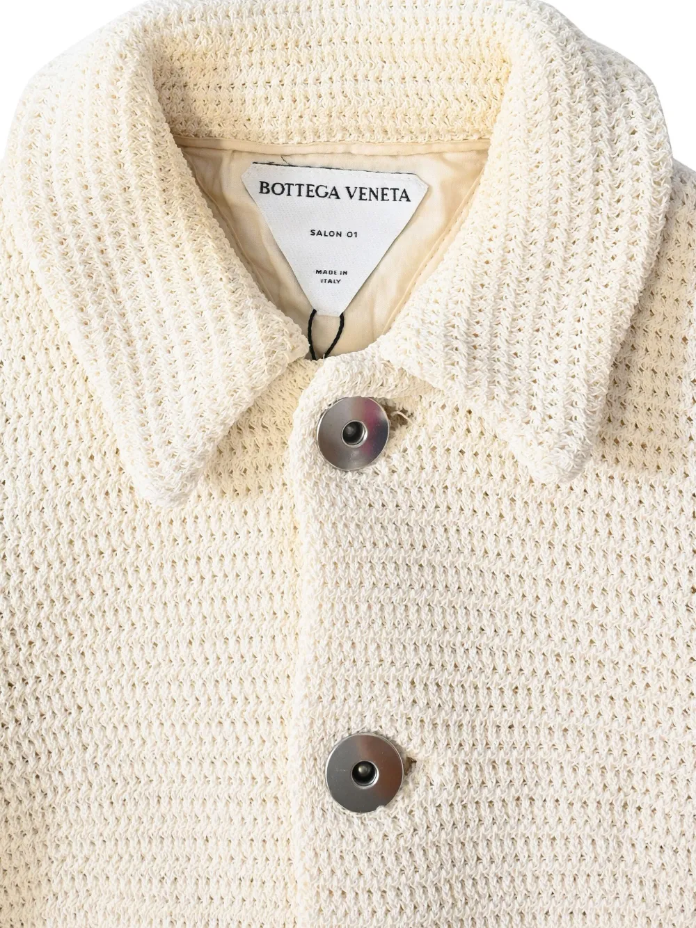 BOTTEGA VENETA Pre-owned Knitted Button-down Jacket In Neutral