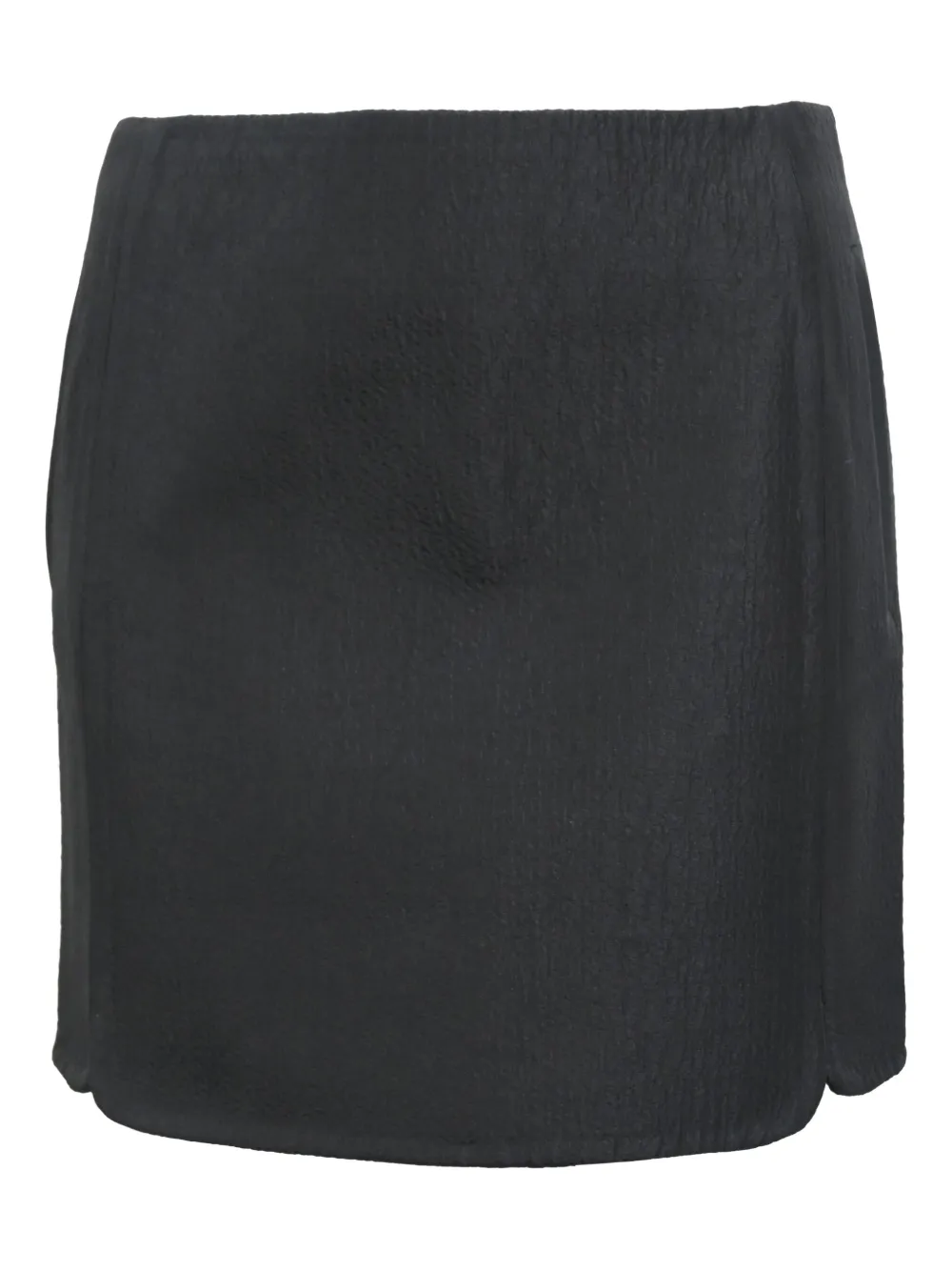 BALENCIAGA Pre-owned Crinkled-texture Mini Skirt In Black