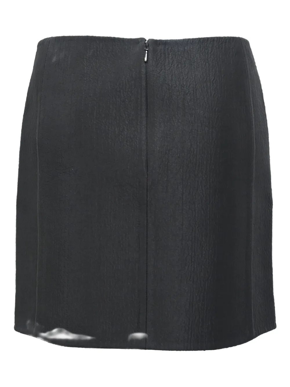 BALENCIAGA Pre-owned Crinkled-texture Mini Skirt In Black
