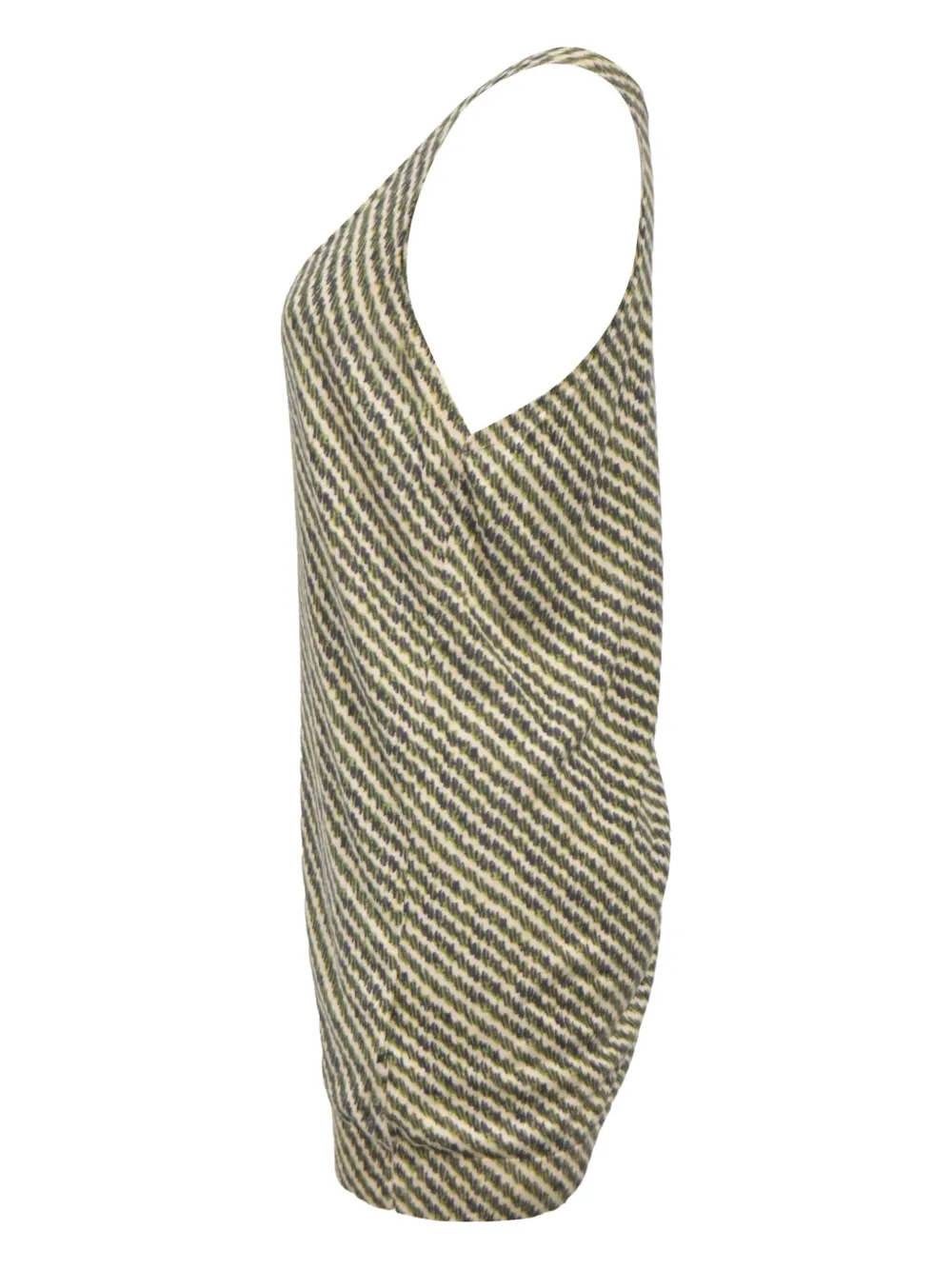 Pre-owned Bottega Veneta Stripe-printed Tank Top In Neutral