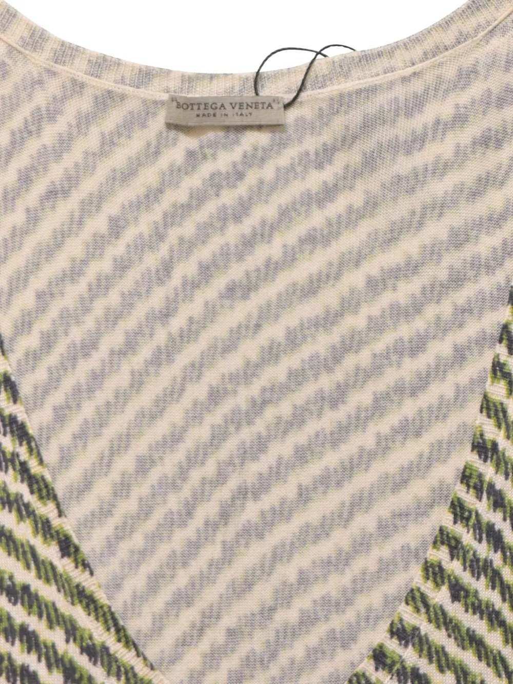 Pre-owned Bottega Veneta Stripe-printed Tank Top In Neutral