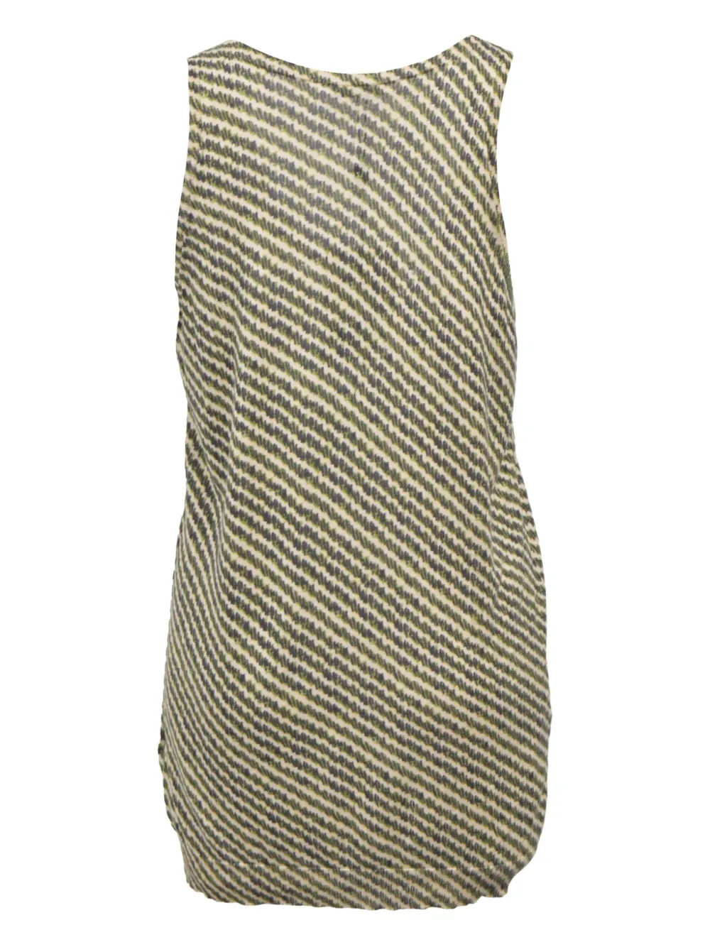 Pre-owned Bottega Veneta Stripe-printed Tank Top In Neutral