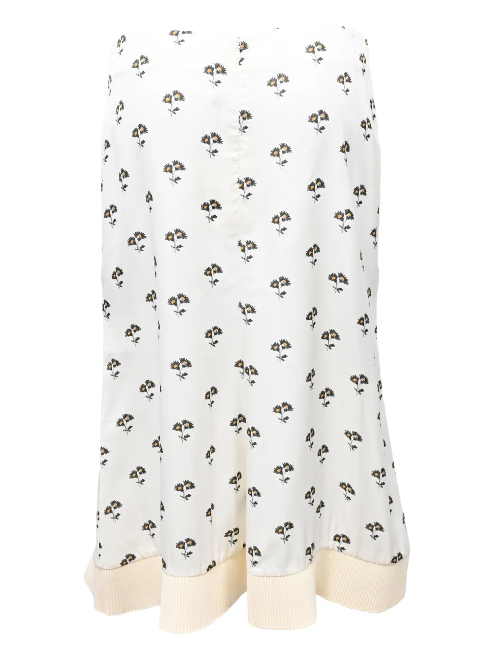 Victoria Beckham Midi-jurk met bloemenprint - Wit