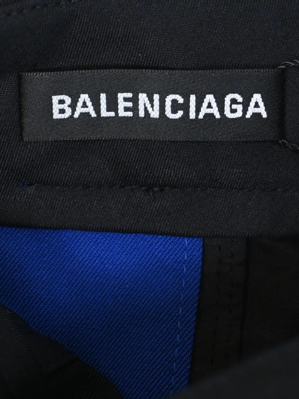 Pre-owned Balenciaga Striped Twill Trousers In Black