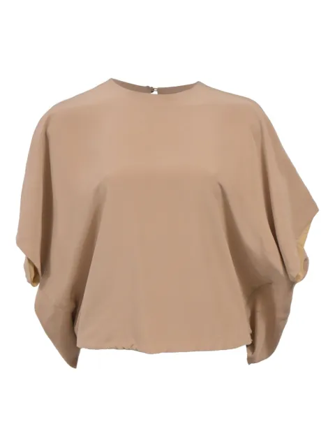 Neil Barrett crew-neck silk blouse