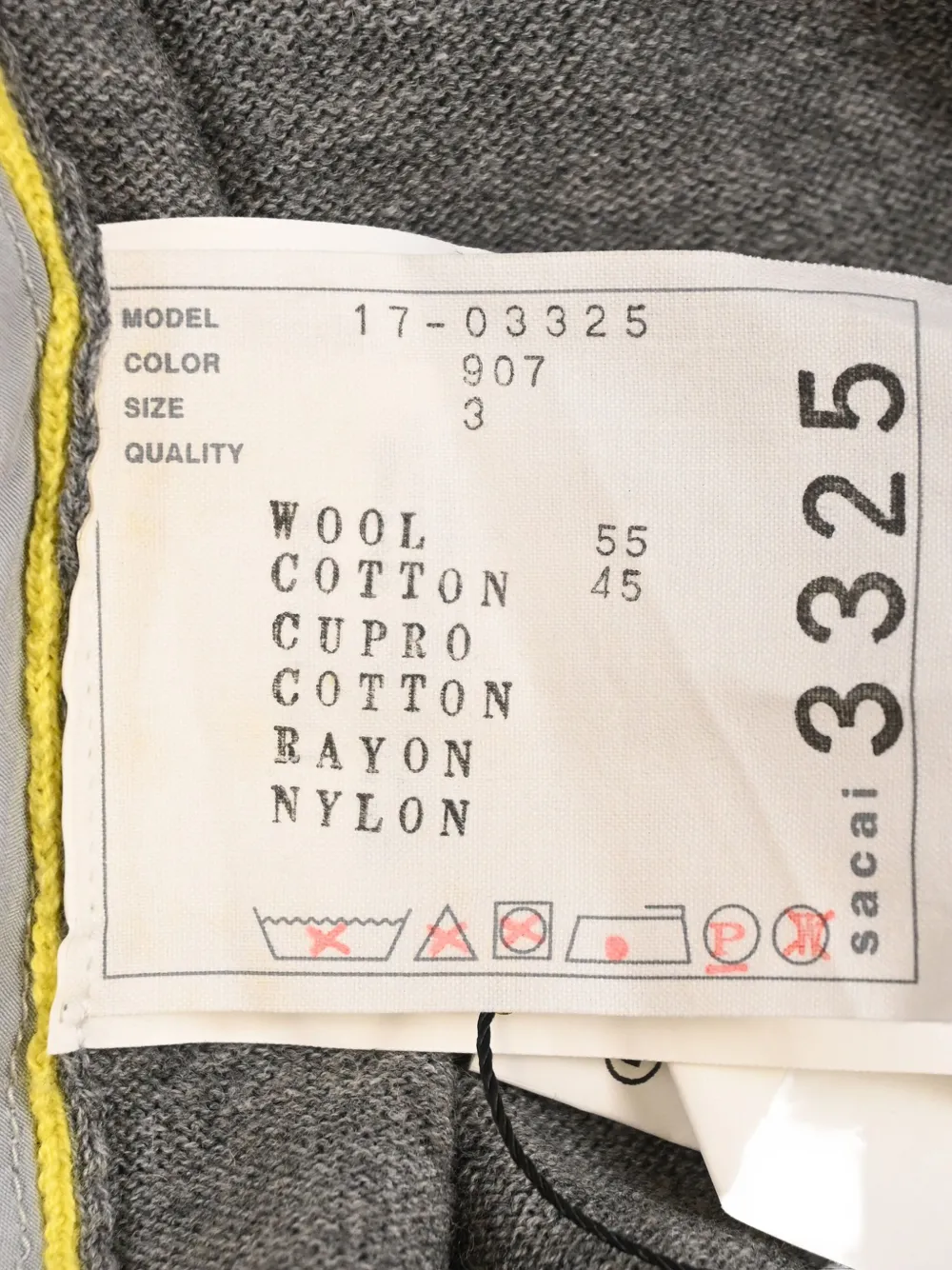 Pre-owned Sacai Knitted Turtleneck Dress In Gray