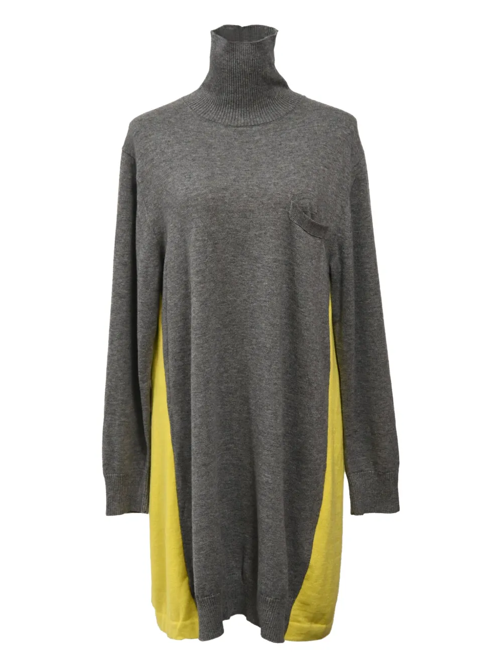 sacai タートルネック ニットドレス - グレー sacai タートルネック ニットドレス - グレー