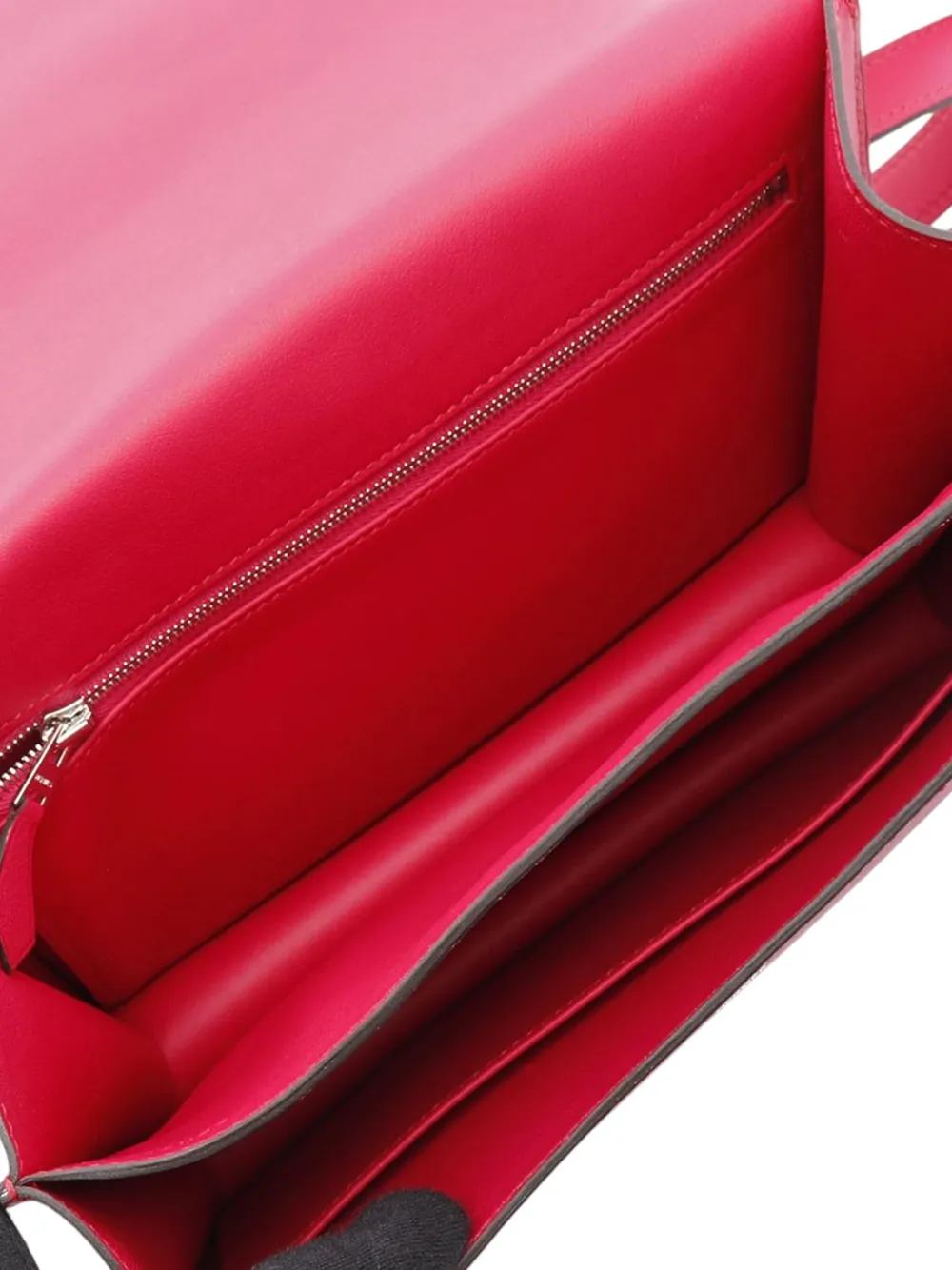 Pre-owned Hermes 2021 Toile H Berline Swift Constance Iii 24 Shoulder Bag In Pink