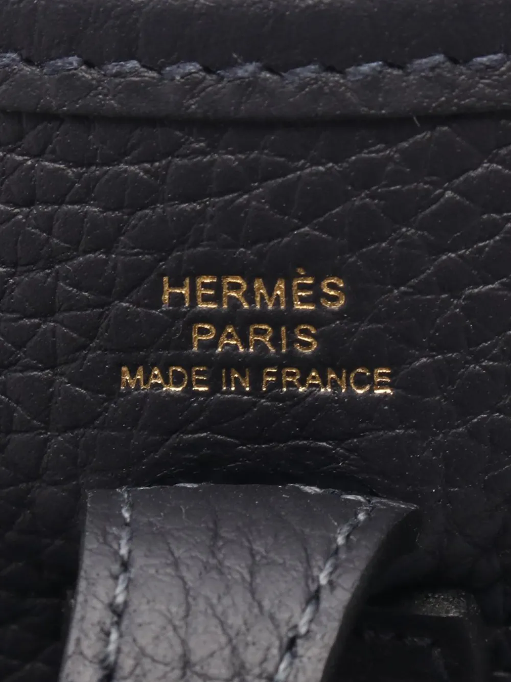 Pre-owned Hermes 2025 Clemence Evelyne Iii Pm Crossbody Bag In Blue