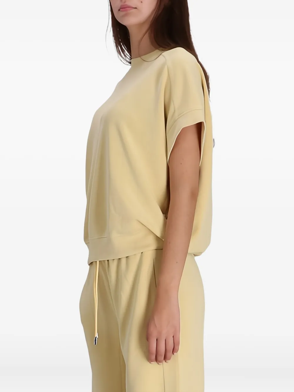 Hugo Boss Crew-neck T-shirt In Yellow