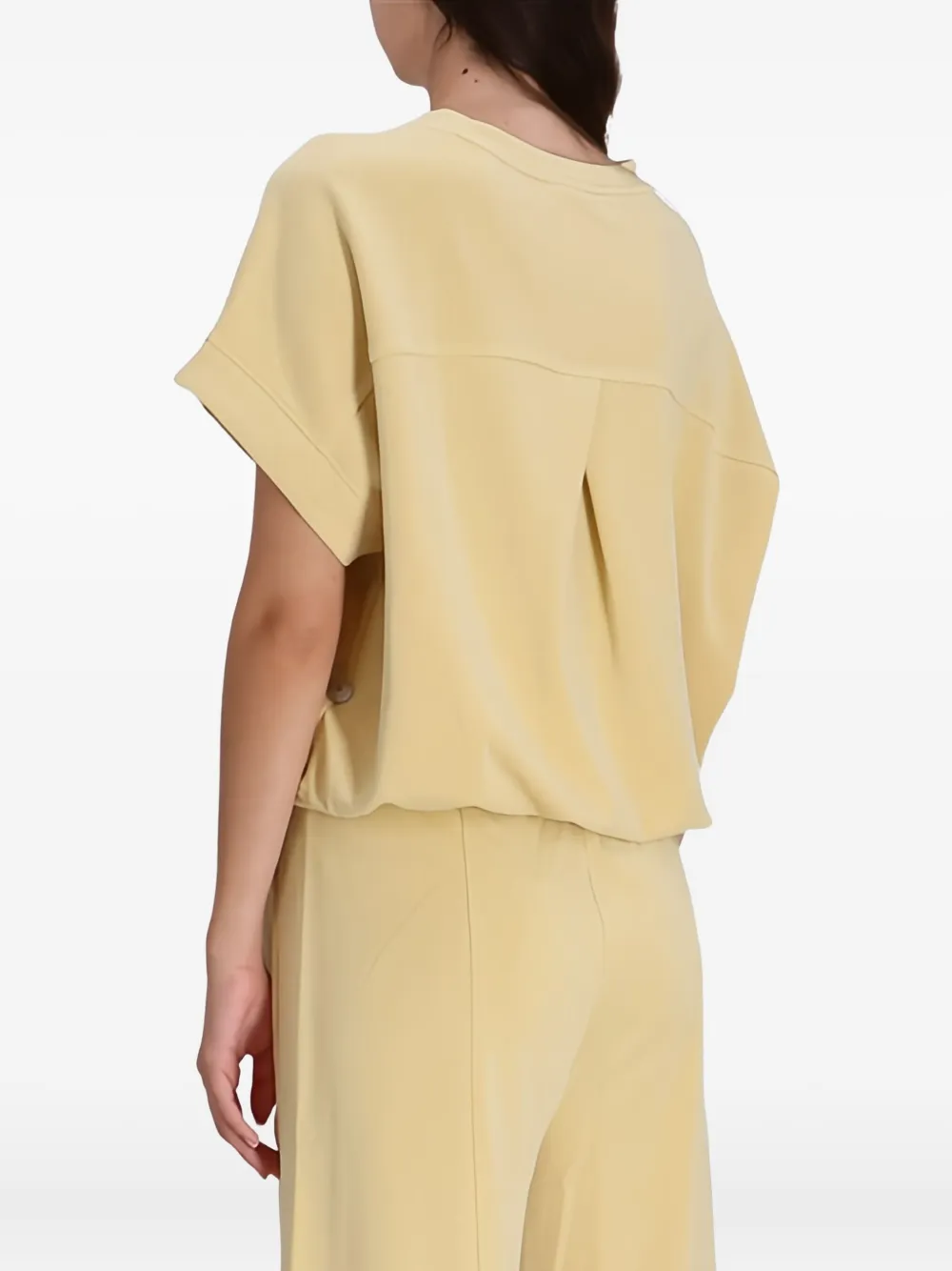 Hugo Boss Crew-neck T-shirt In Yellow