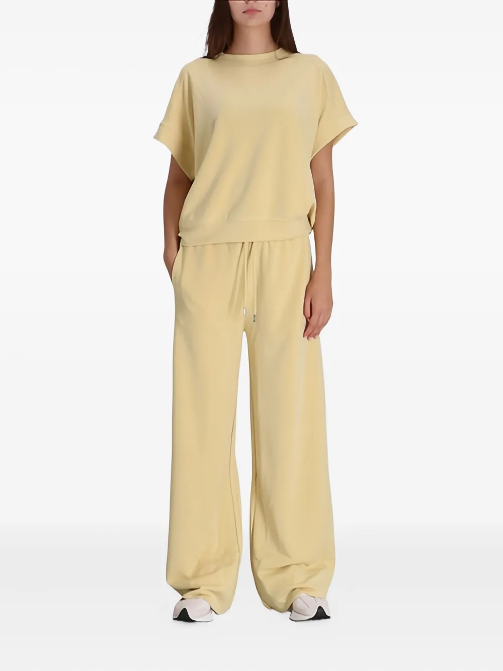 Hugo Boss Crew-neck T-shirt In Yellow