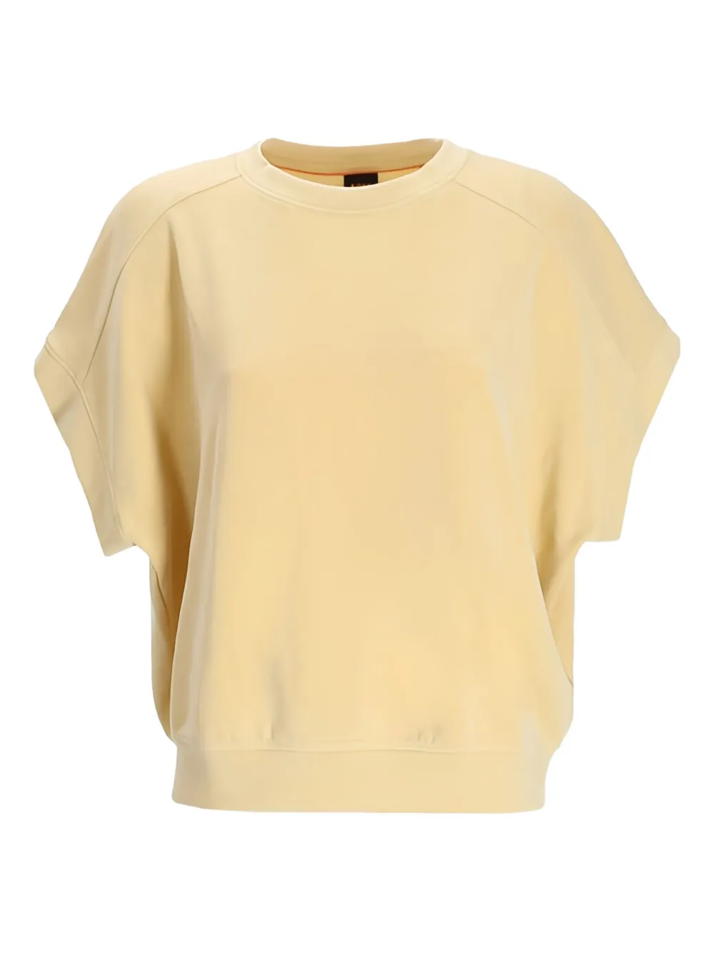 Hugo Boss Crew-neck T-shirt In Yellow