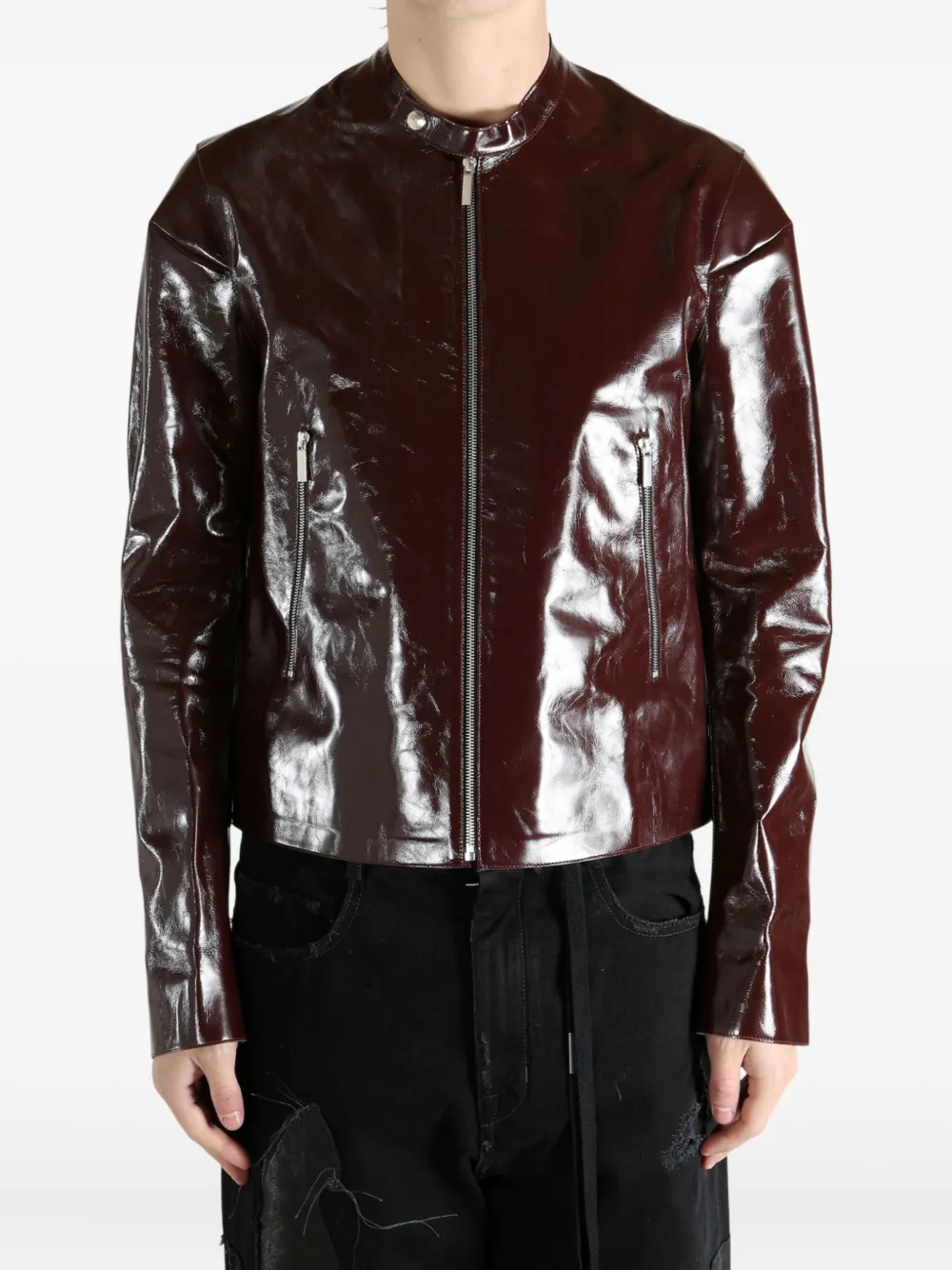 SAPIO N 6 zip calf leather jacket | Leather Jackets | Image 2