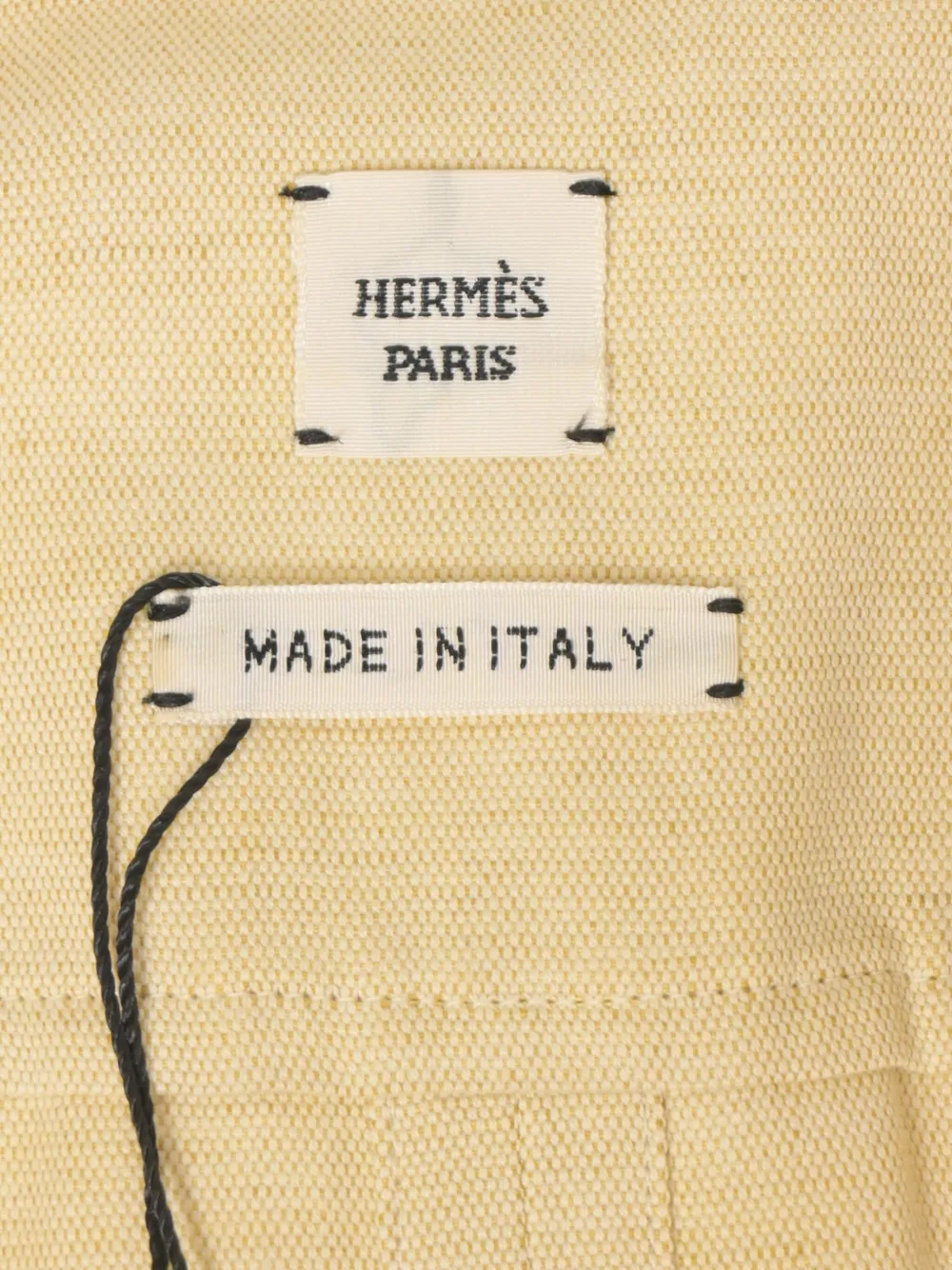 Pre-owned Hermes 820mm Drawstring Buttoned Jumpsuit In Neutral