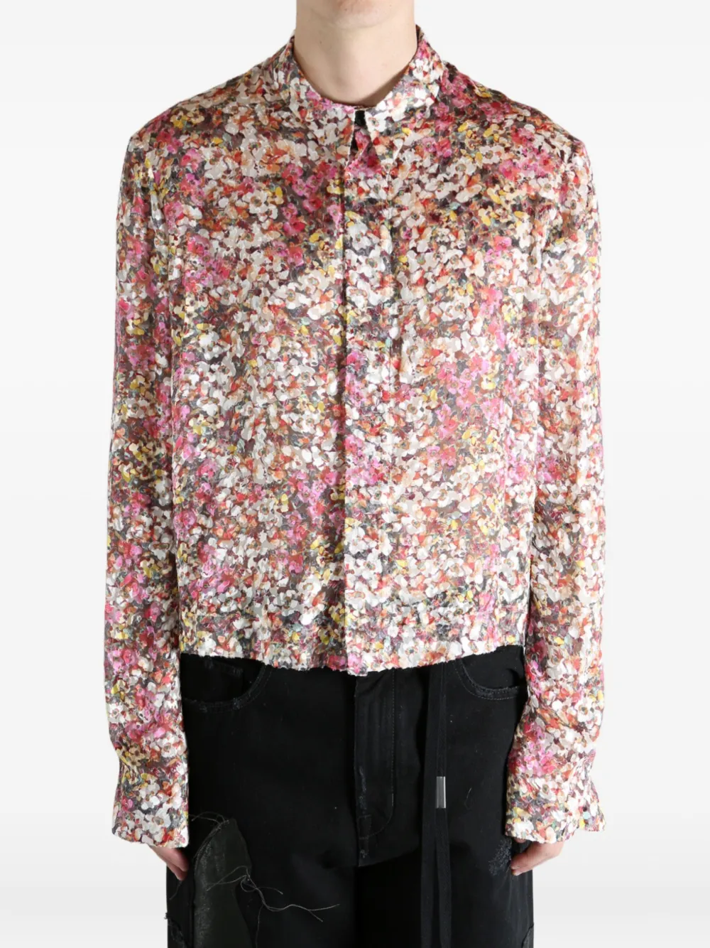 SAPIO Devoré floral shirt | Shirts | Image 2