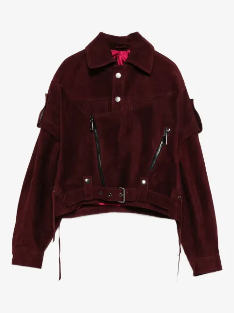 Manokhi zip suede jacket