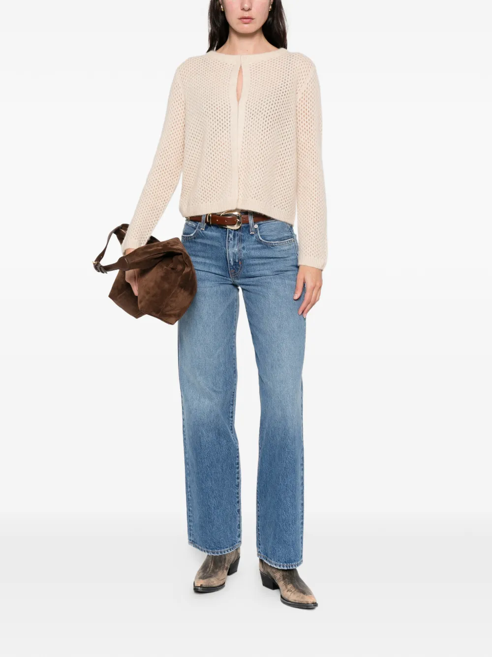 Hemisphere open-knit cardigan | Cardigans | Image 2