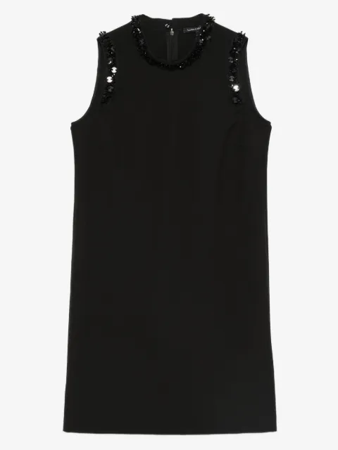 Luisa Cerano robe courte sans manches à ornements