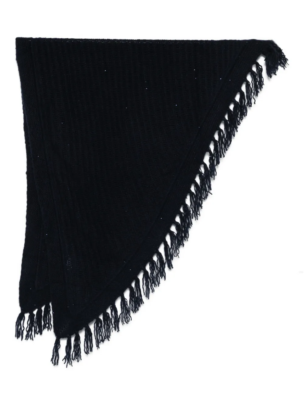 Hemisphere fringed scarf | Blue | Image 1