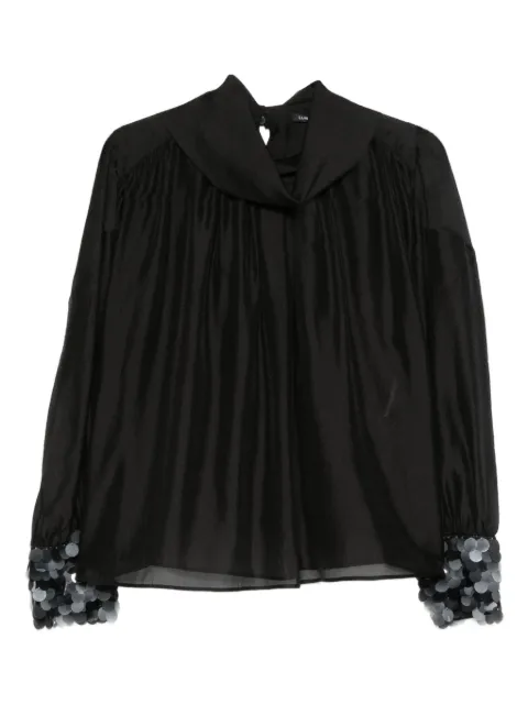 Luisa Cerano top con lentejuelas