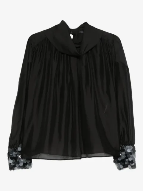 Luisa Cerano sequin-cuff top