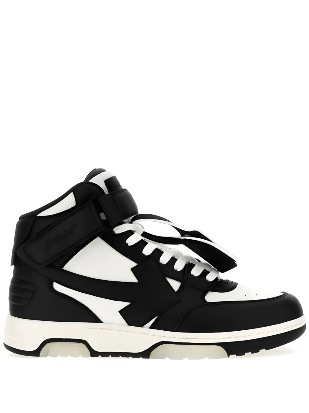 Off-White Out Of Office Mid Top sneakers Zwart