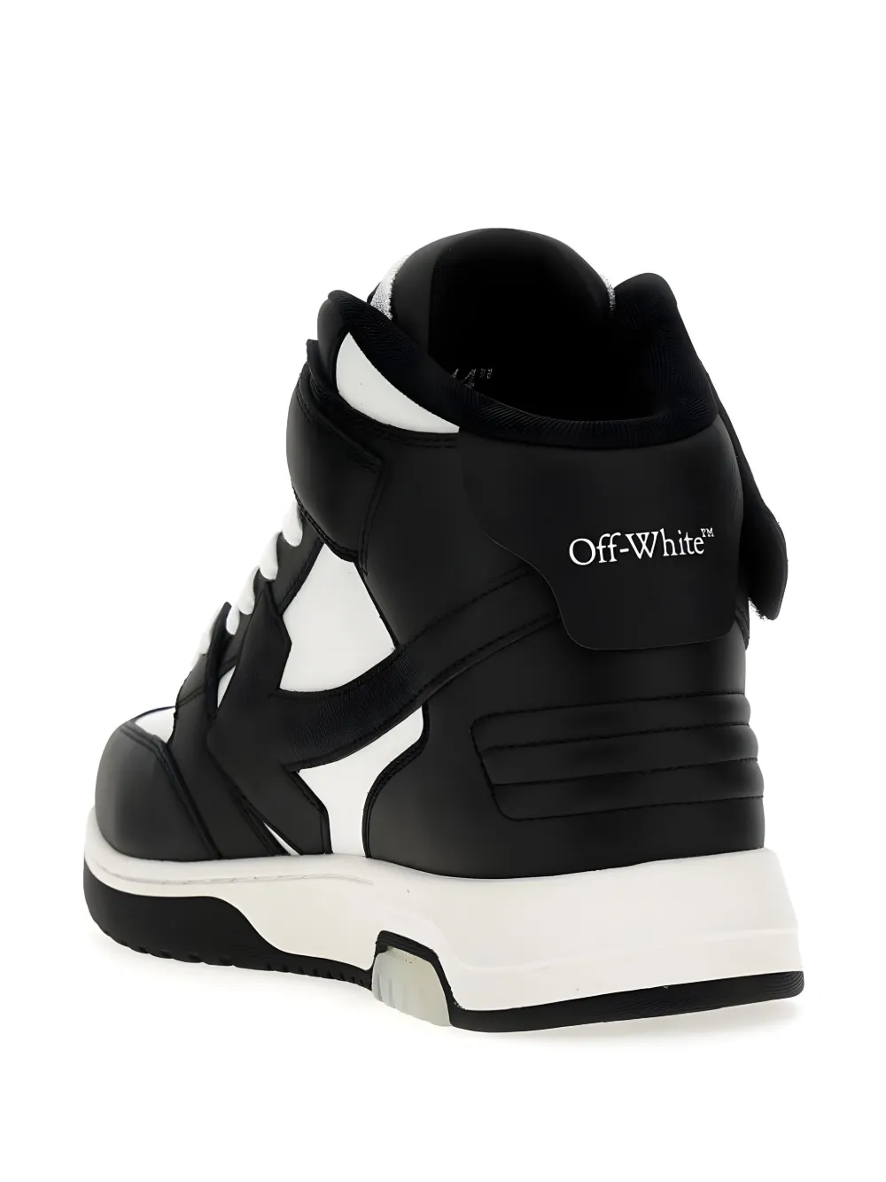Off-White Out Of Office Mid Top sneakers Zwart