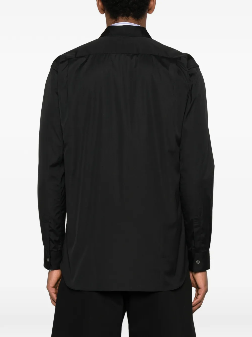 Comme Des Garçons Shirt Overhemd met borstzak en lange mouwen Zwart
