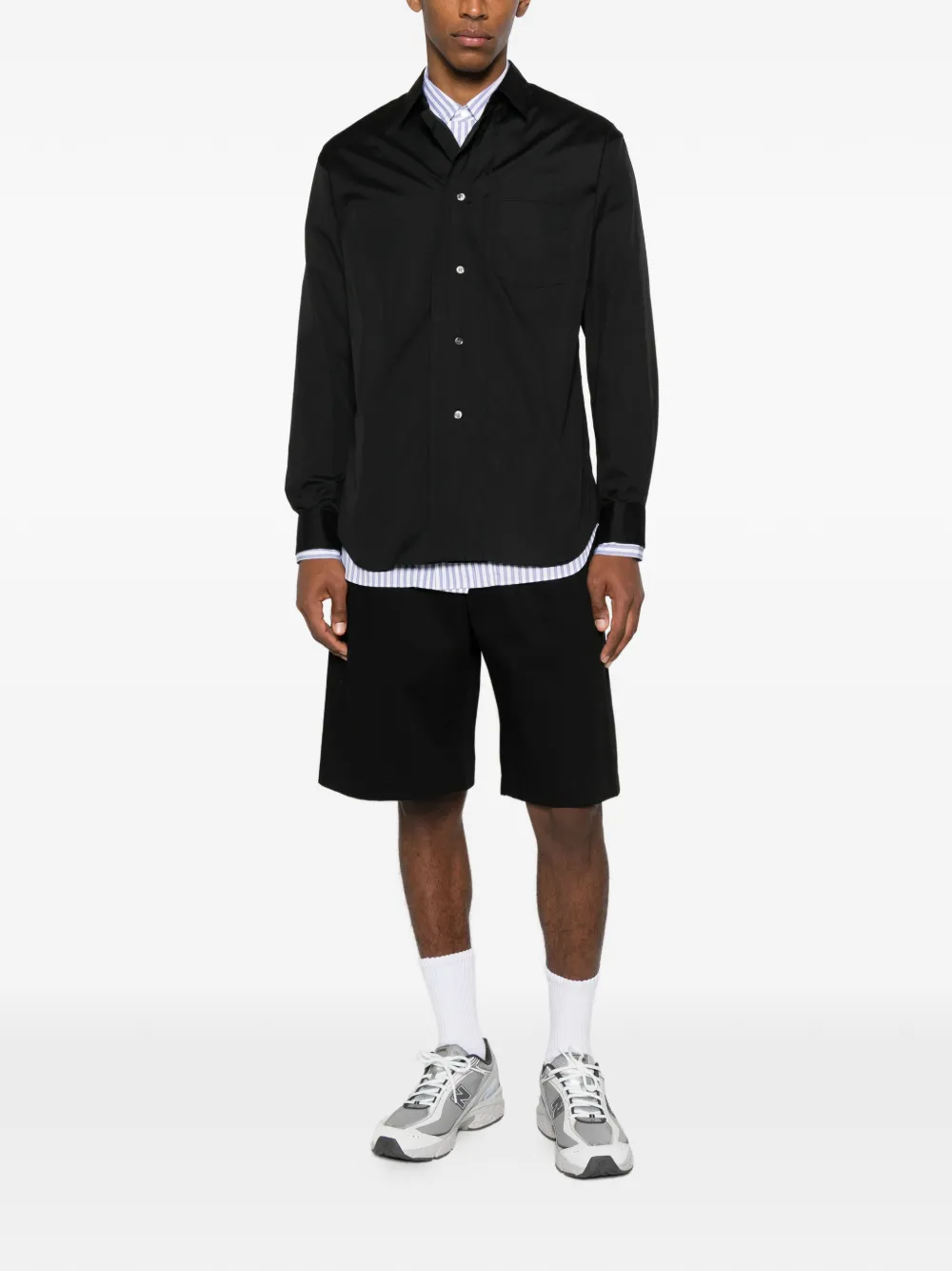 Comme Des Garçons Shirt chest-pocket long-sleeves shirt - Zwart