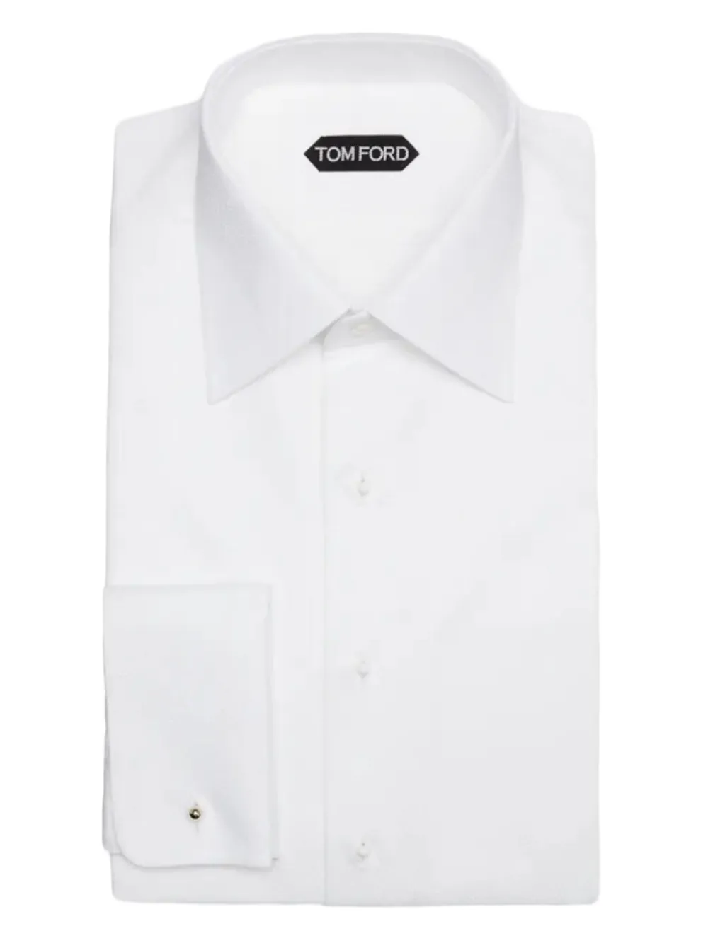 TOM FORD cufflink button-down shirt - ホワイト TOM FORD cufflink button-down shirt - ホワイト