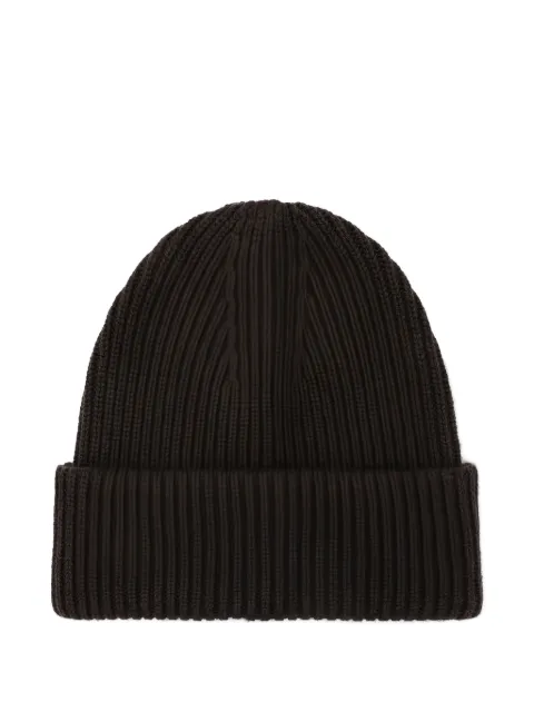 Almada Label ribbed cuffed beanie hat
