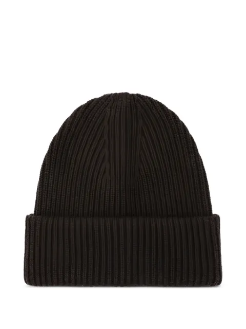 Almada Label ribbed cuffed beanie hat