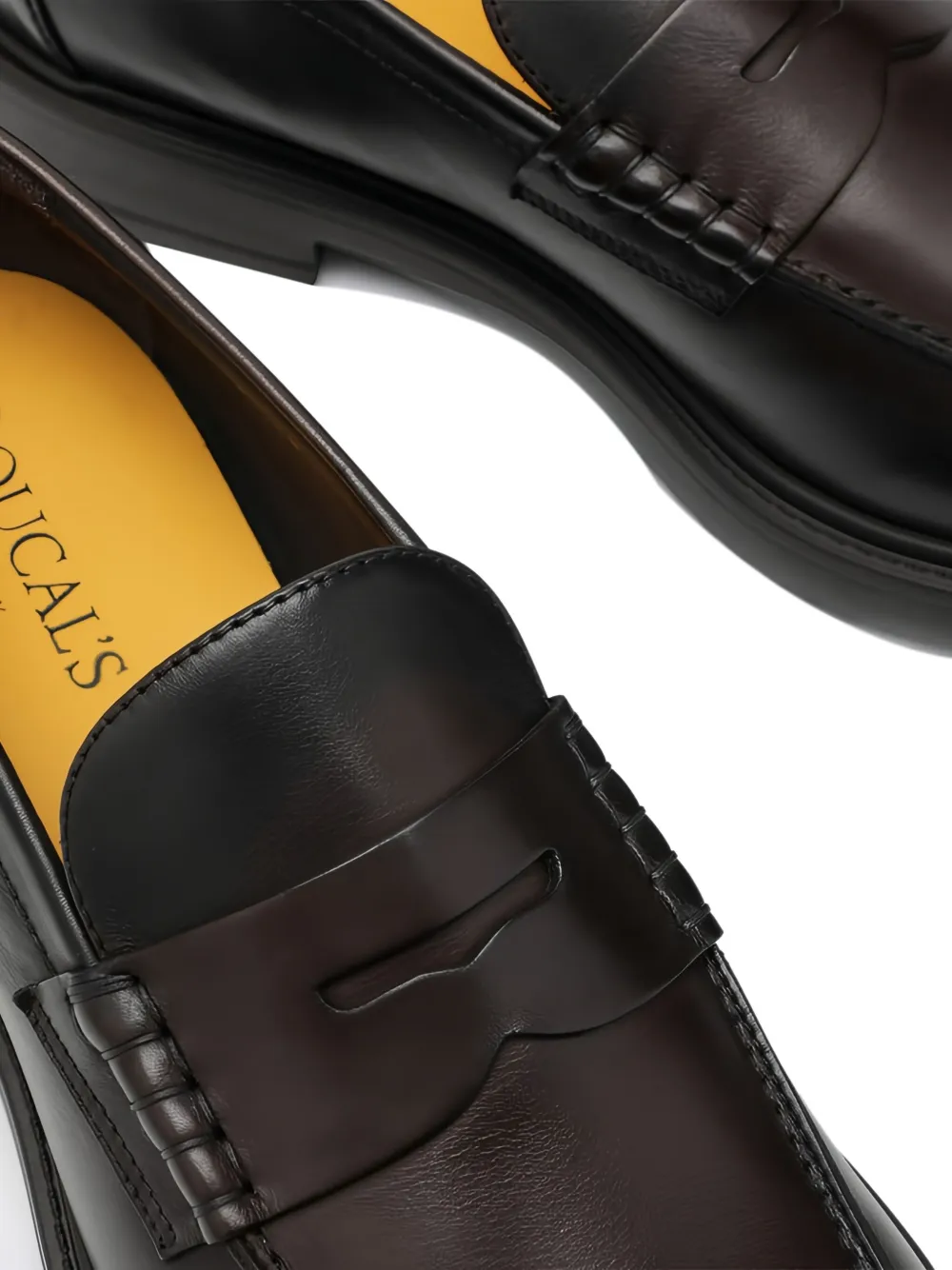 Doucal's Loafers met bandje Bruin