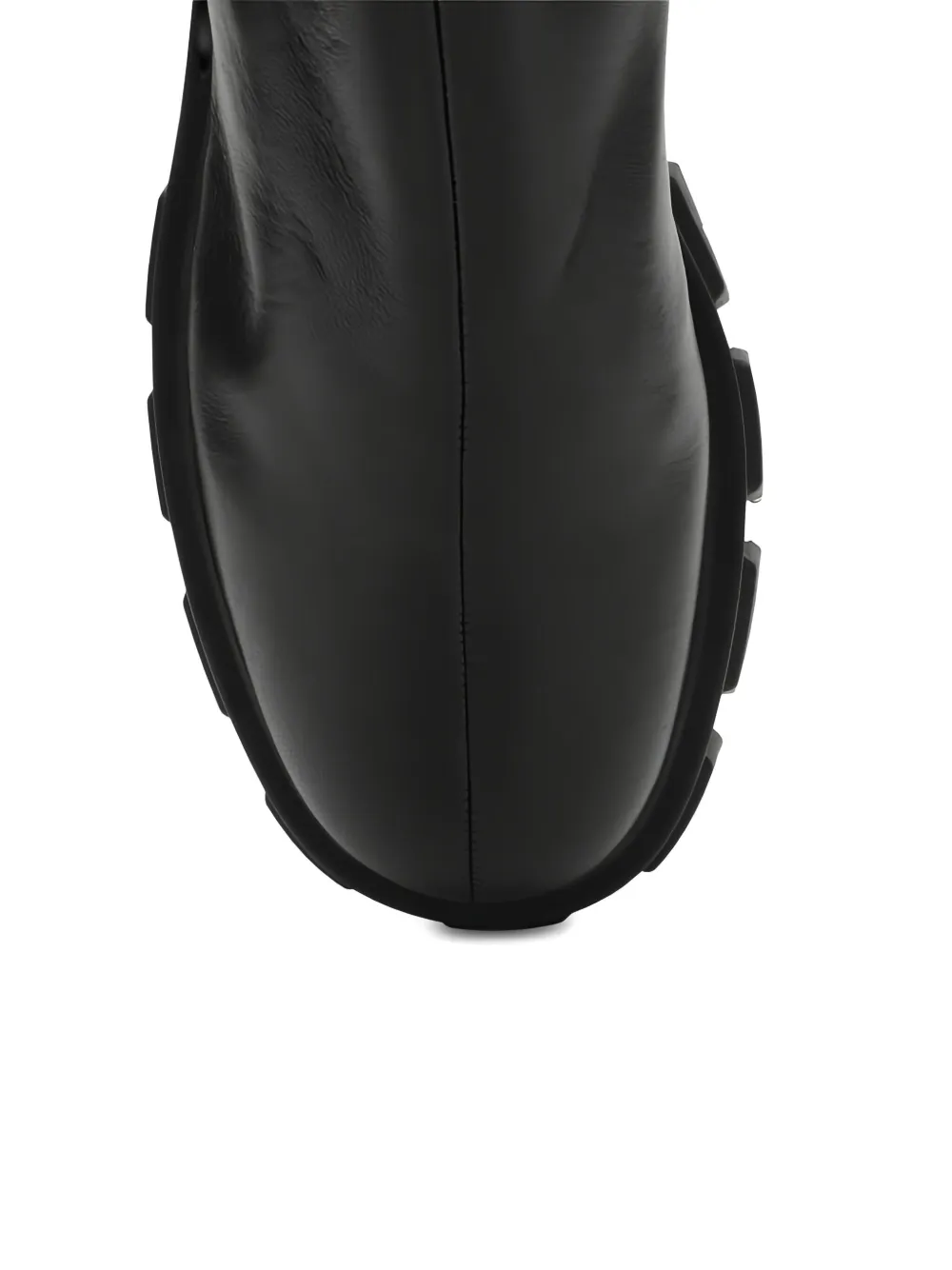 Prada elastic-trim boots Zwart