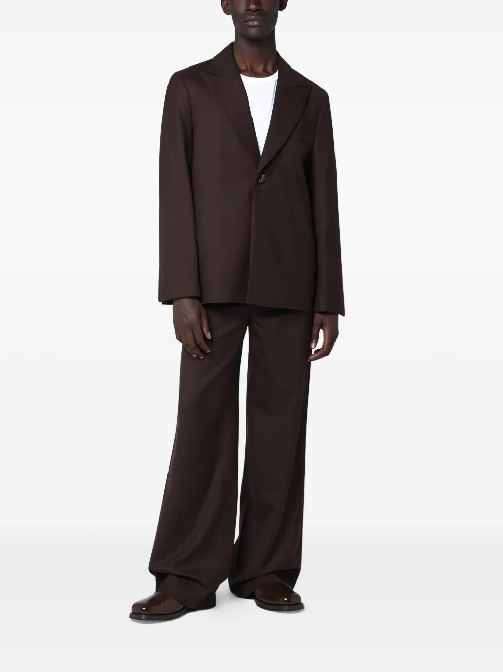 Séfr Mauro T-shirt met ronde mouwen - Wit